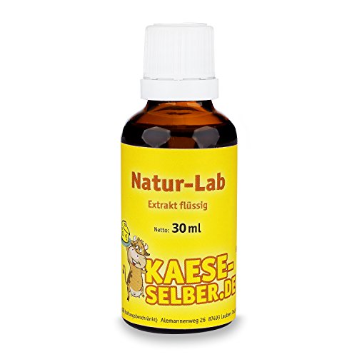 Labextrakt (Käselab) flüssig 30ml 1:10000 – Naturlab (Käse selber machen)