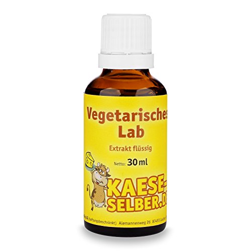 Labextrakt (Käselab) flüssig 30ml 1:15000 -Vegetarisches Lab (Käse selber machen)