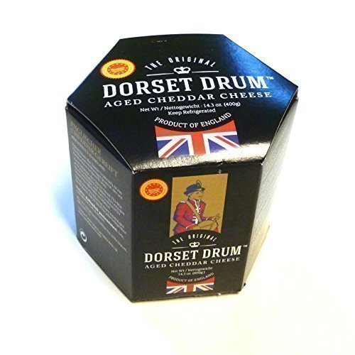 Cheddar Cheese Farmhouse 400g Dorset Drum 12 Monate gereift Cheddar Käse