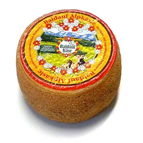 Alpkäsle würziger Bergkäse aus dem Allgäu 900g, Minilaib, geeignet für Girolle